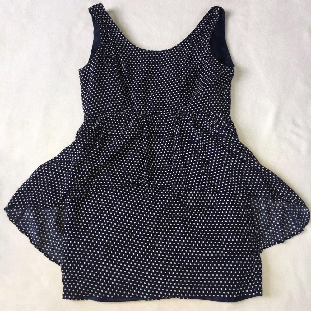 Fitted polka dotted dress